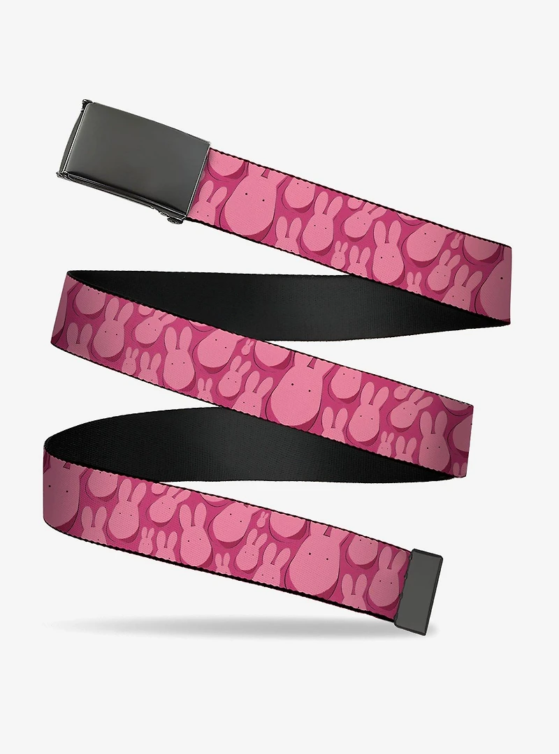 After School Hanako-Kun Mokke Scattered Pink Clamp Buckle Belt