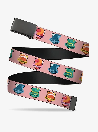 Harry Potter Team Spirit House Icons Pinks Clamp Buckle Belt