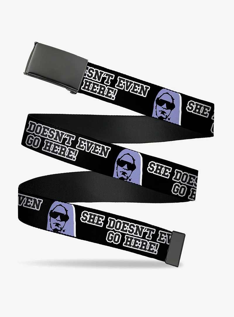 Mean Girls Damian She Doesn't Even Go Here Clamp Buckle Belt