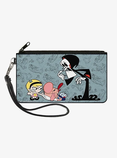 The Grim Adventures of Billy Mandy Group Pose and Grim Zip Clutch Wallet