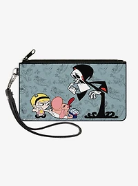 The Grim Adventures of Billy Mandy Group Pose and Grim Zip Clutch Wallet