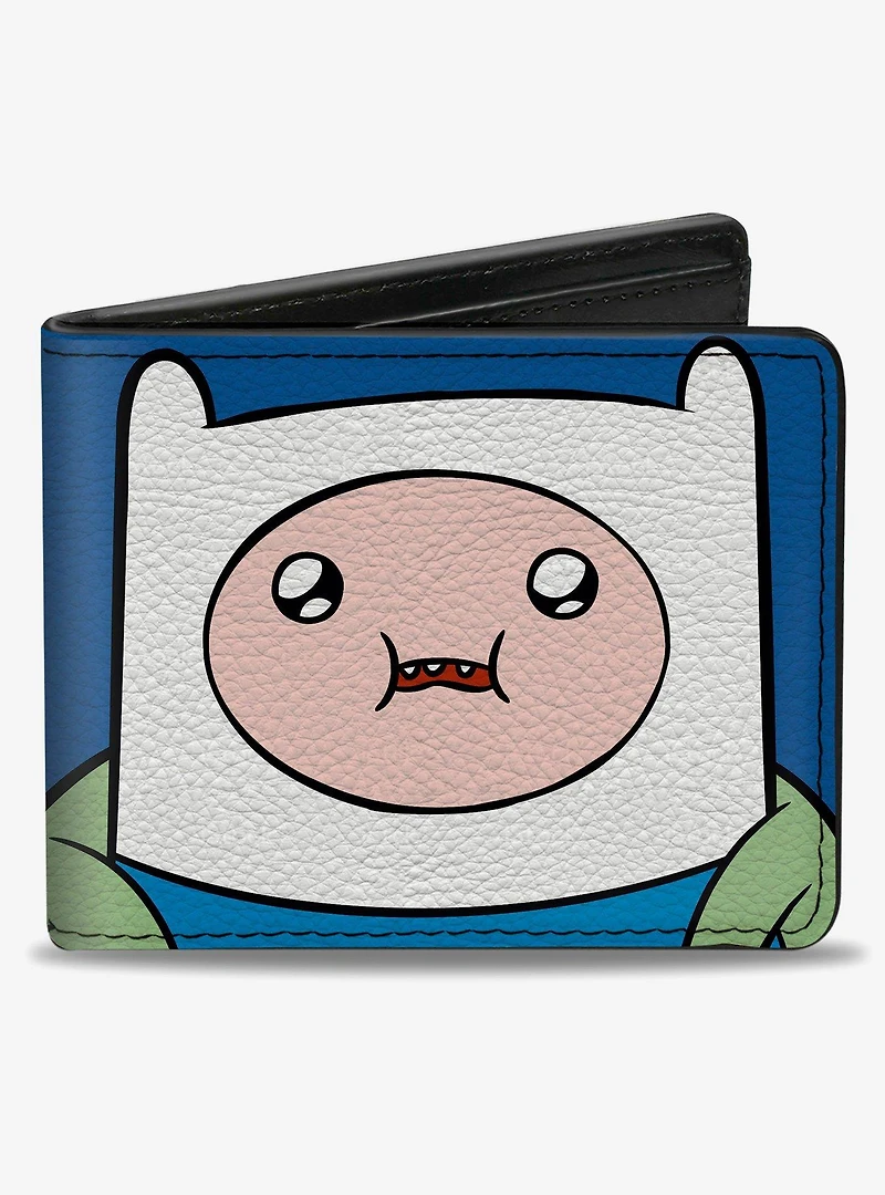 Adventure Time Jake and Finn Face Close Up Bifold Wallet