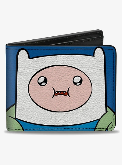 Adventure Time Jake and Finn Face Close Up Bifold Wallet