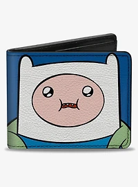Adventure Time Jake and Finn Face Close Up Bifold Wallet