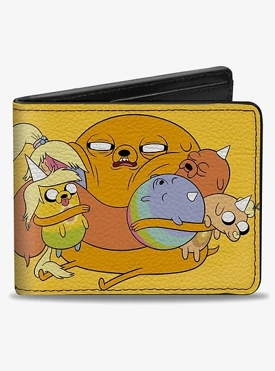 Adventure Time Jake and Pups Worlds Greatest Dad Pose Bifold Wallet