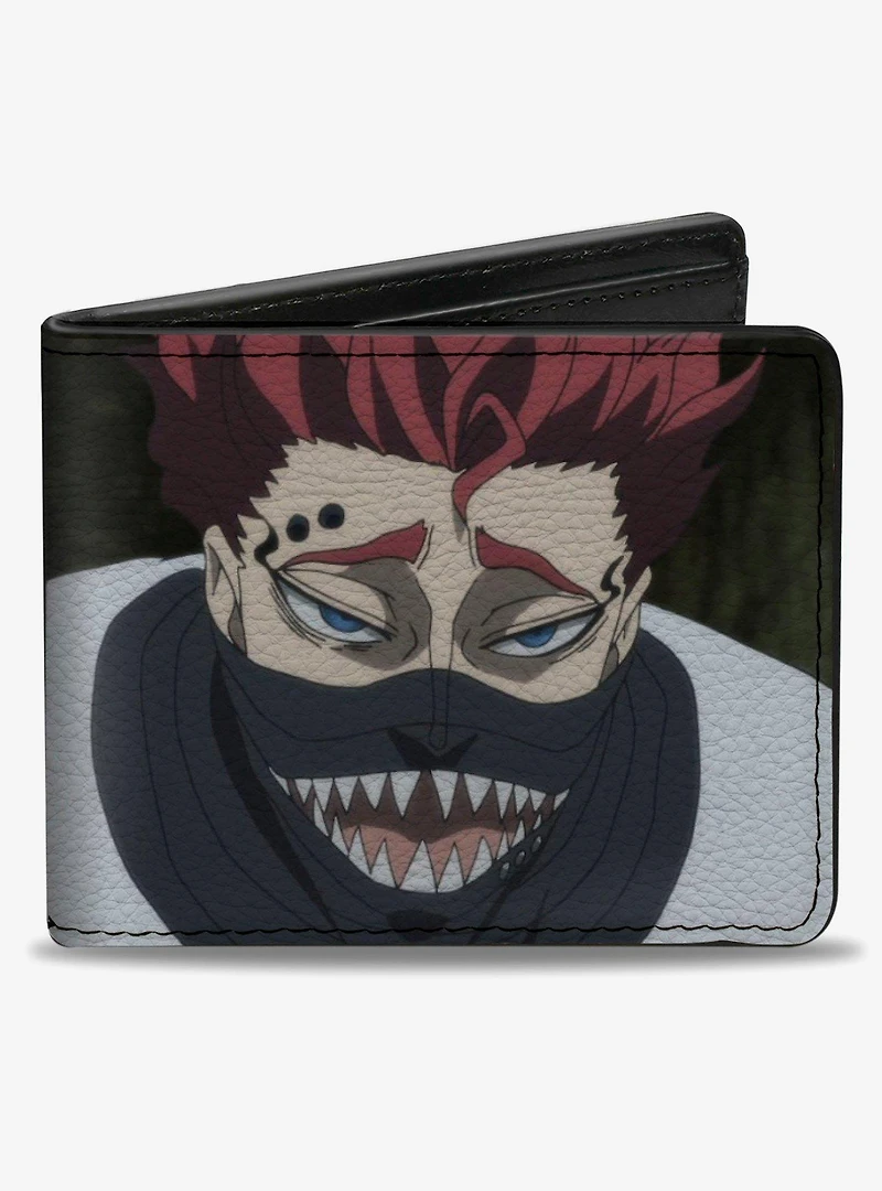 Black Clover Zora and Asta Faces and Title Logo Bifold Wallet