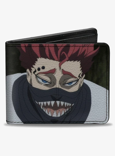 Black Clover Zora and Asta Faces and Title Logo Bifold Wallet
