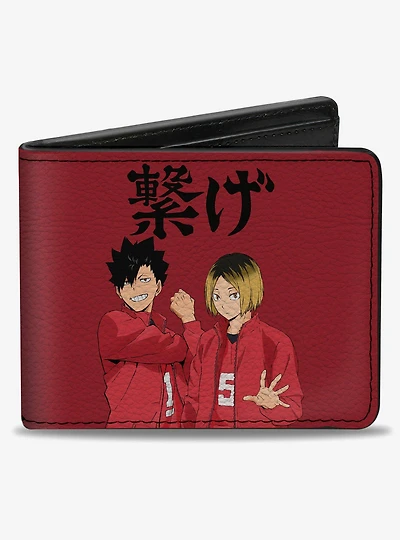 Haikyu!! Nekoma High School Kozume and Kuroo CONNECT Pose Bifold Wallet
