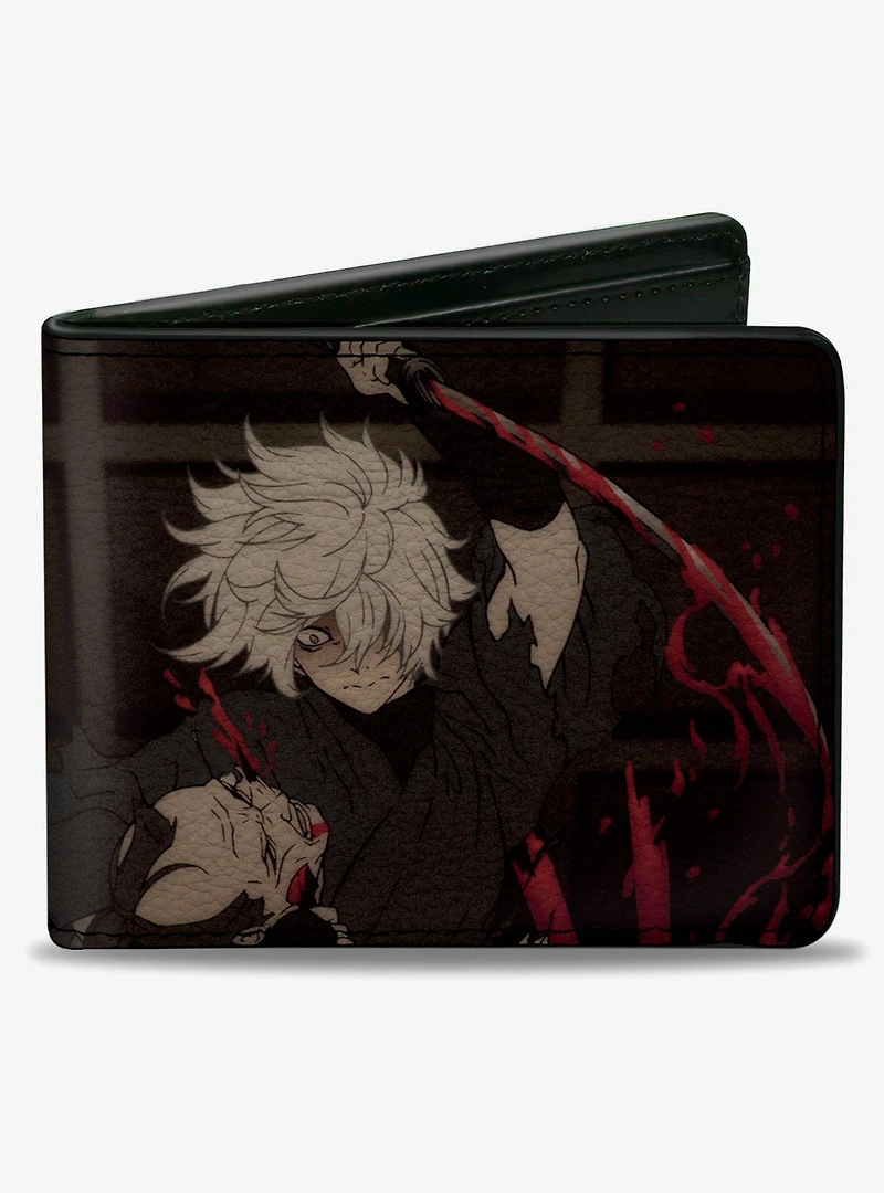 Hell's Paradise Gabimaru with Sword Scene and Title Logo Bifold Wallet