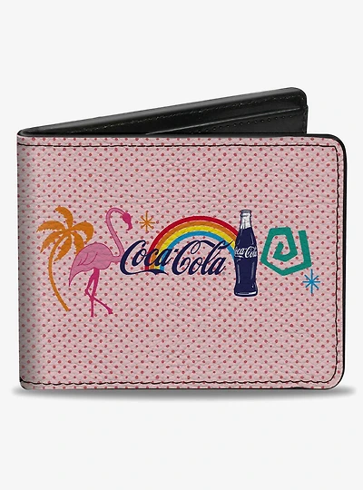 Coca-Cola Enjoy Vibrant Icons Collage Bifold Wallet