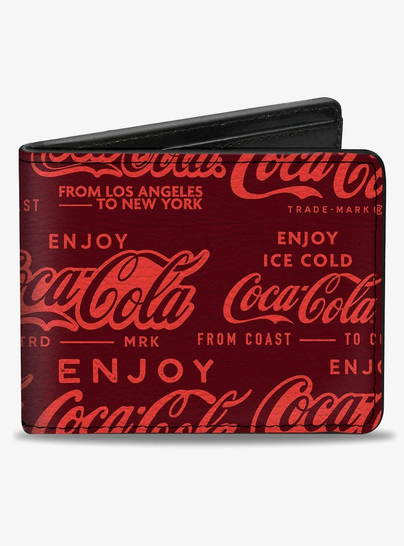 Coca-Cola Enjoy Coca Cola Logos Bifold Wallet