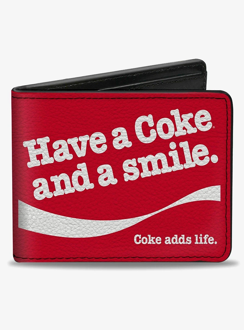 Coca-Cola Have A Coke and A Smile Wave Bifold Wallet