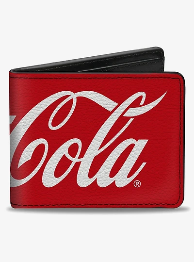 Coca-Cola Coca Cola Coke Script Logo Stretch Bifold Wallet