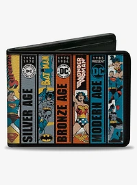 DC Comics Dc Justice League Comics Anniversary Age Scene Blocks Bifold Wallet