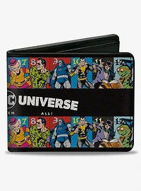 DC Comics Villains Of the Dc Universe Character Blocks Bifold Wallet
