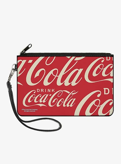 Coca-Cola Drink Coca Cola Close Up Zip Clutch Wallet