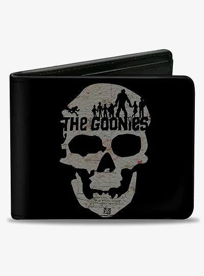 The Goonies One Eye Willy Skull Map Bifold Wallet