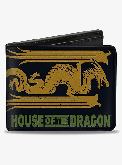 House of the Dragon Year of the Dragon Icon and Text Bifold Wallet