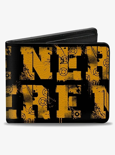 Nerf Target Text Bifold Wallet