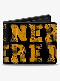 Nerf Target Text Bifold Wallet