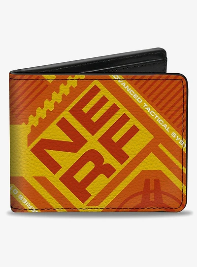Nerf Text and Target Icon Bifold Wallet