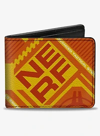 Nerf Text and Target Icon Bifold Wallet