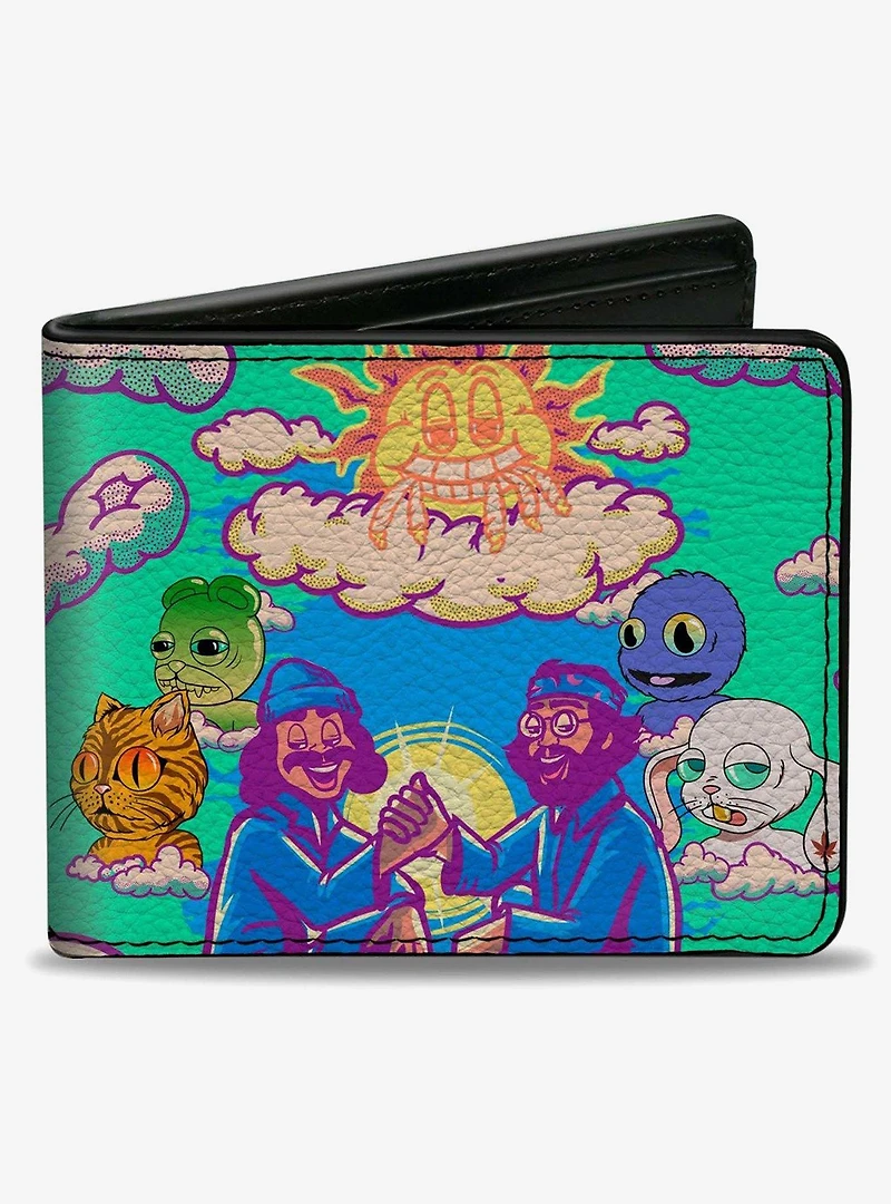Cheech and Chong Homies in Dreamland Pose with Homies Bifold Wallet