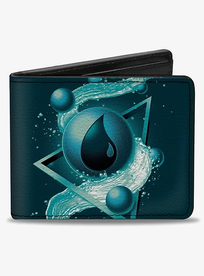 Magic the Gathering Magic The Gathering Mana Icon and Title Logo Bifold Wallet