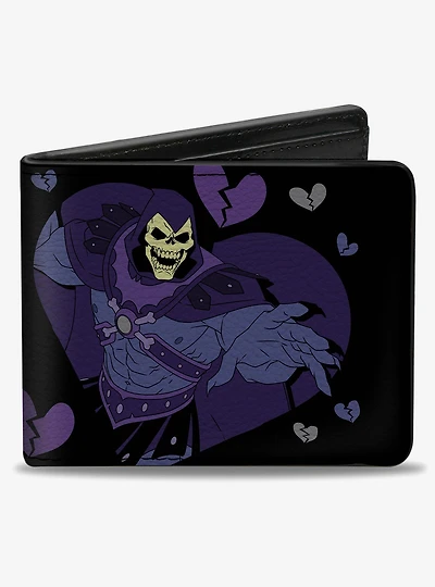 Masters of the Universe Skeletor I Hate Everyone Equally Heart Pose Bifold Wallet
