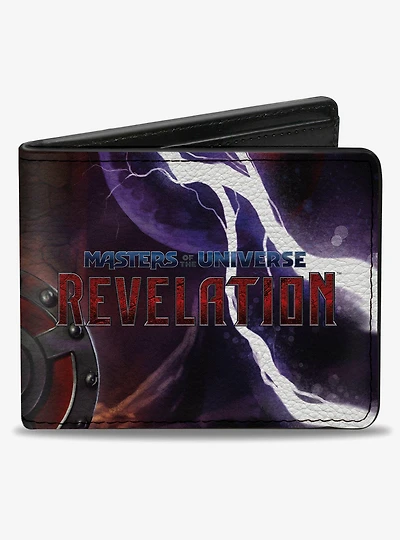Masters of the Universe Masters of the Universe Revelation He Man Shield Pose Logo Bifold Wallet