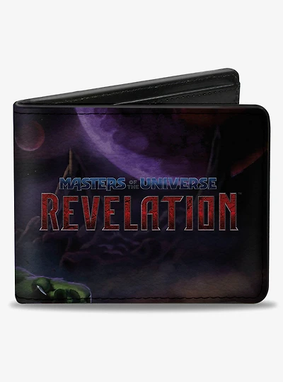 Masters of the Universe Revelation He Man and Battle Cat Pose and Logo Bifold Wallet