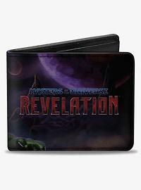 Masters of the Universe Revelation He Man and Battle Cat Pose and Logo Bifold Wallet