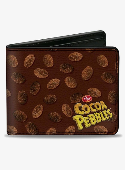 The Flintstones Post Cocoa Pebbles Corner Logo and Cereal Scattereds Bifold Wallet