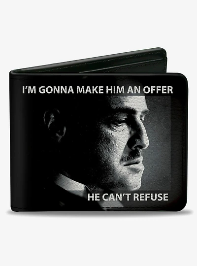 Godfather Vito Corleone Im Gonna Make Him an Offer Pose Bifold Wallet