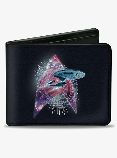 Star Trek Next Generation Starship Enterprise Voyages Icon Bifold Wallet
