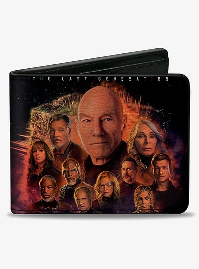 Star Trek Picard Group Pose and Title Logo Bifold Wallet
