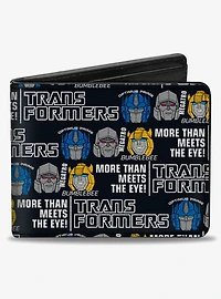 Transformers More Than Meets the Eye Characters Bifold Wallet