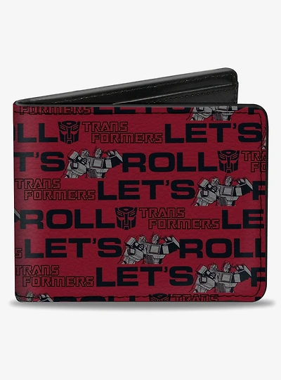 Transformers Optimus Prime and Bumblebee Let Roll Bifold Wallet
