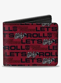 Transformers Optimus Prime and Bumblebee Let Roll Bifold Wallet