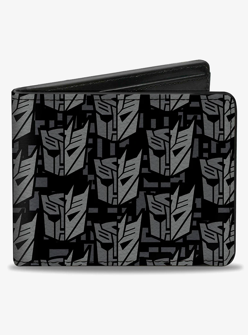 Transformers Autobot Decepticon Icon Split Bifold Wallet