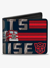 Transformers Optimus Prime Robots In Disguise Iconss Bifold Wallet