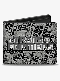 Transformers The Transformers Robots and Text Collage Bifold Wallet