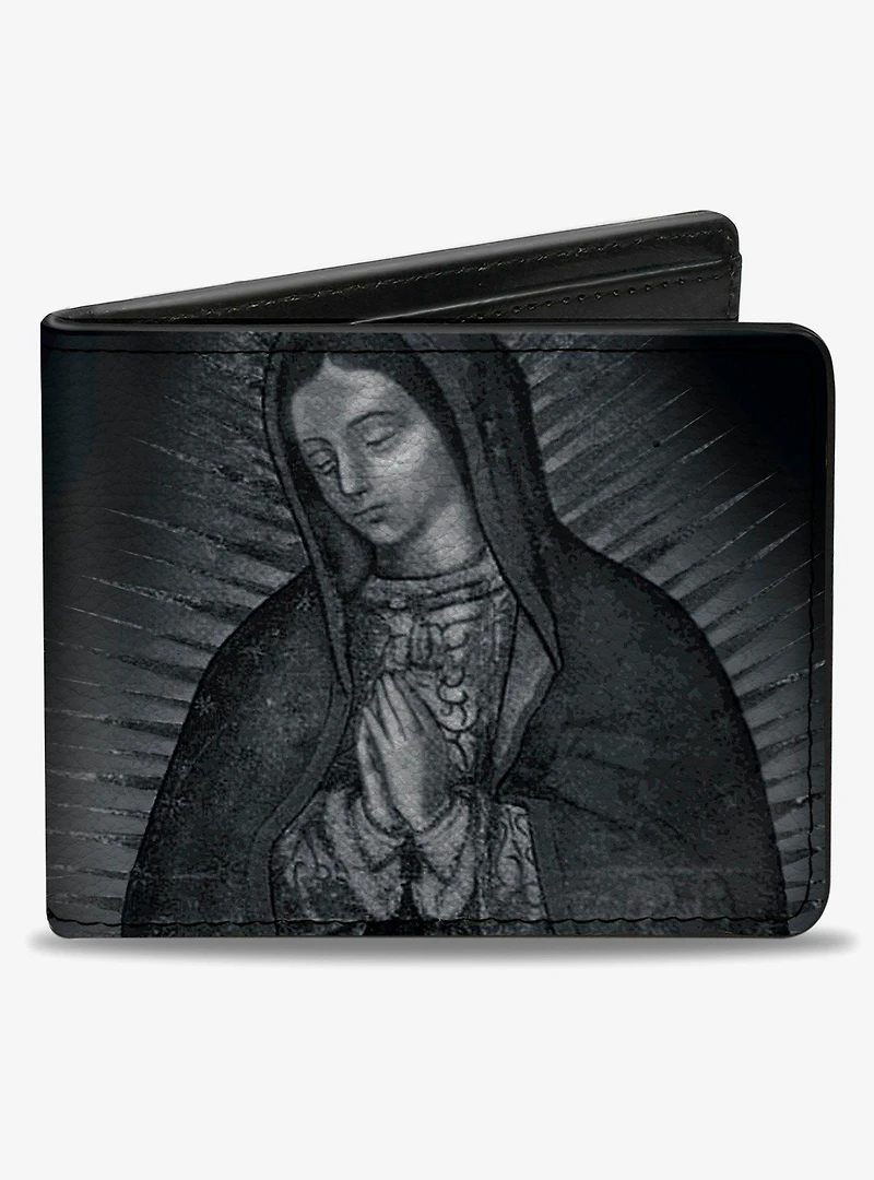 Virgen de Guadalupe Close Up Tonal Bifold Wallet