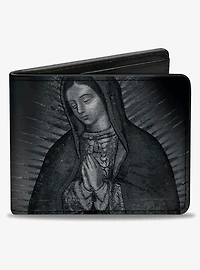 Virgen de Guadalupe Close Up Tonal Bifold Wallet