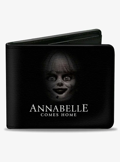Annabelle Comes Home Face Close Up and Horror Text Bifold Wallet