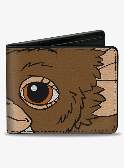 The Gremlins Gizmo Face Character Close Up Bifold Wallet