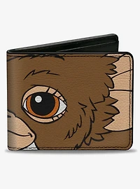 The Gremlins Gizmo Face Character Close Up Bifold Wallet