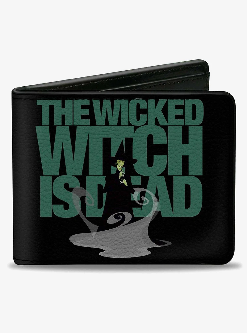 The Wizard of Oz The Wicked Witch is Dead Quote Greens Bifold Wallet