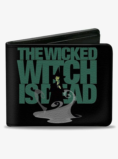 The Wizard of Oz The Wicked Witch is Dead Quote Greens Bifold Wallet