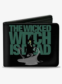 The Wizard of Oz The Wicked Witch is Dead Quote Greens Bifold Wallet